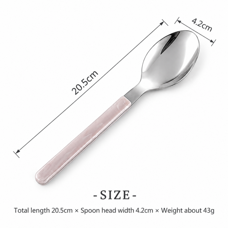 Swirl Handle Flatware - Slim Grips and Reflective Heads