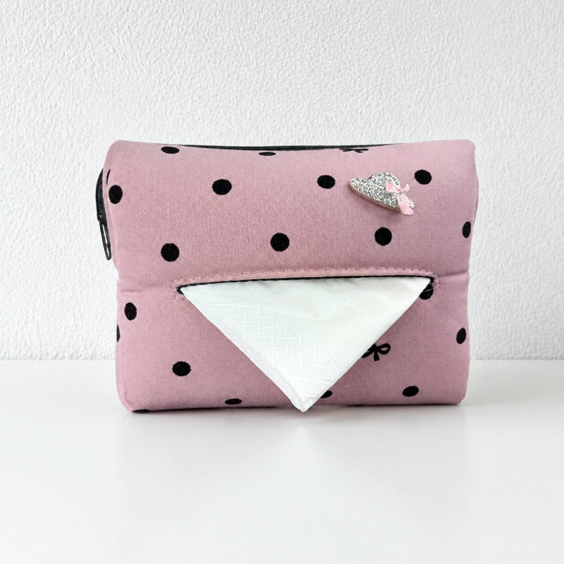 CouldNook Polka Dot Car Tissue Holder - Visor Mounting Straps