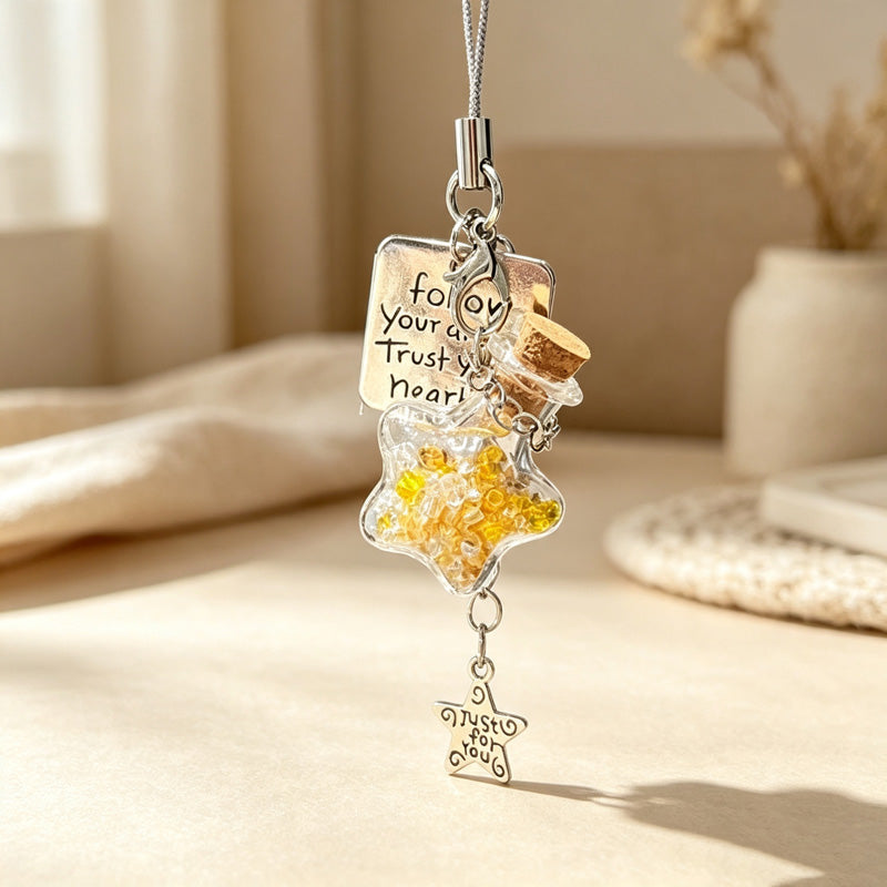 CouldNook Star Wish Bottle Charm‑Ins Style Phone & Bag Hanging Pendant
