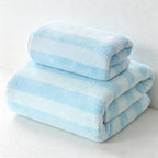 CouldNook Striped Plush Towel - Hand and Bath Sizes