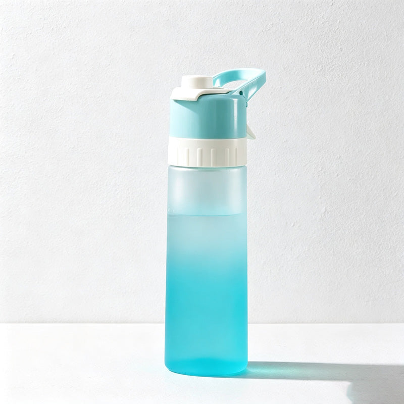 CouldNook Misting Water Bottle - Trigger Spray and Separate Drinking Opening
