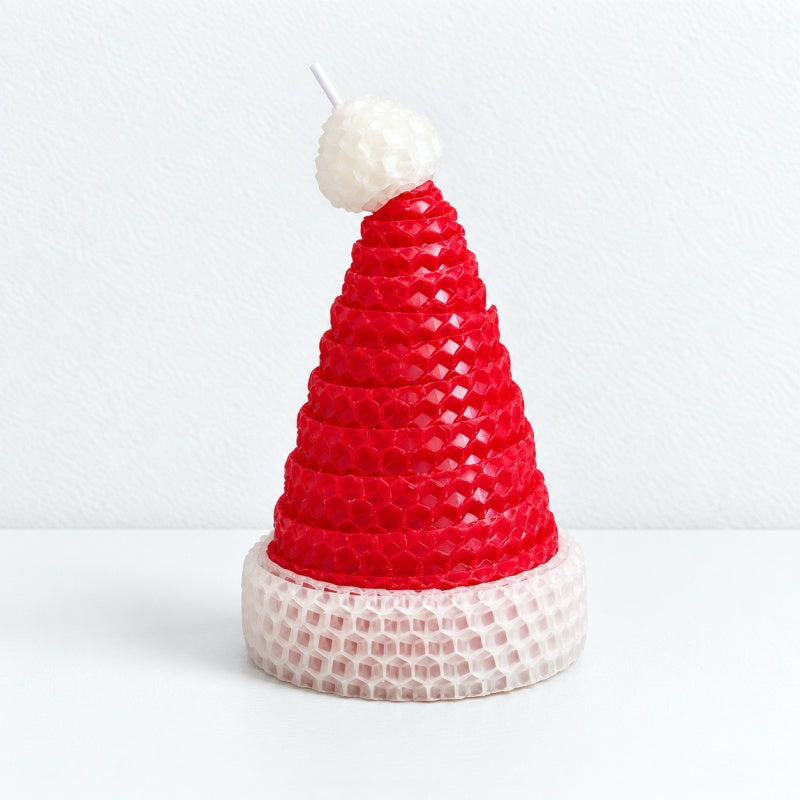 CouldNook Knitted Look Christmas Candle - Tree Hat Collection