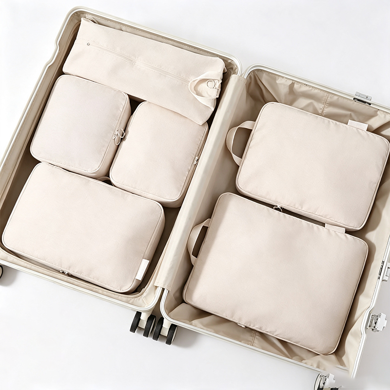 CloudNook Travel Packing Cubes‑6‑Piece Compression Storage Set