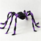 CouldNook Plush Fake Spider with Triangular Spider Web‑Halloween Prank Party Decoration Prop