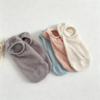 CouldNook Ribbed No-Show Socks-Low Ankle Profile