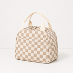 CouldNook Corduroy-Look Lunch Bag - Double Zipper and Front Pocket