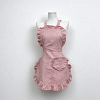 CouldNook Heart Pocket Apron - Corduroy Ruffled Edges