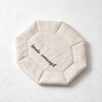 CouldNook Embroidered Coaster - Quilted Fabric Border and Octagonal Shape Choices