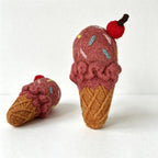 CloudNook Wool Felt Dessert Ornament‑Handmade Food Decoration