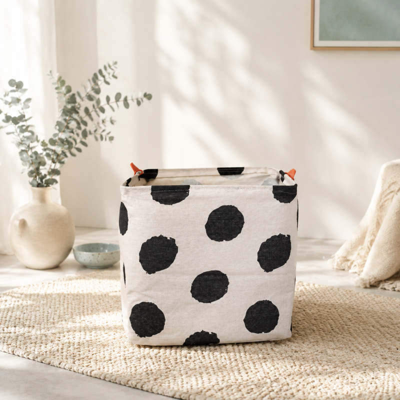 CouldNook Foldable Storage Bin - Graphic Handle Pattern Options