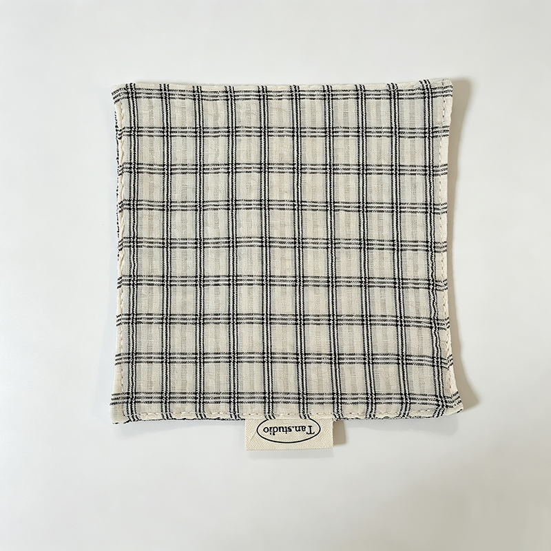 CouldNook Checked Drink Coaster - Warm Table Accent