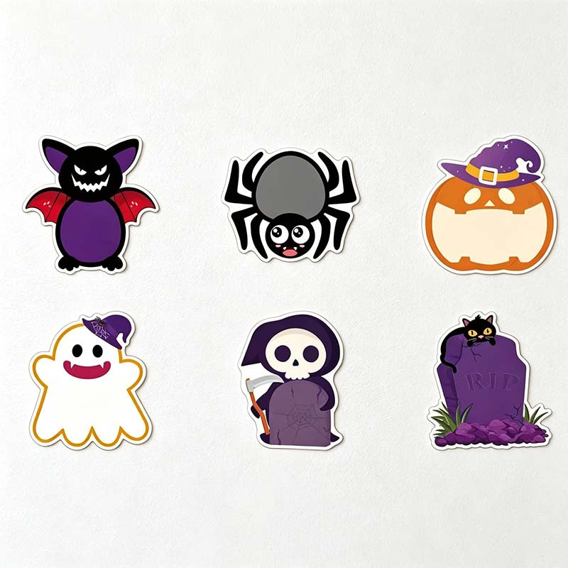 CouldNook Die-Cut Themed Sticky Notes - Pumpkins and Seasonal Character Shapes