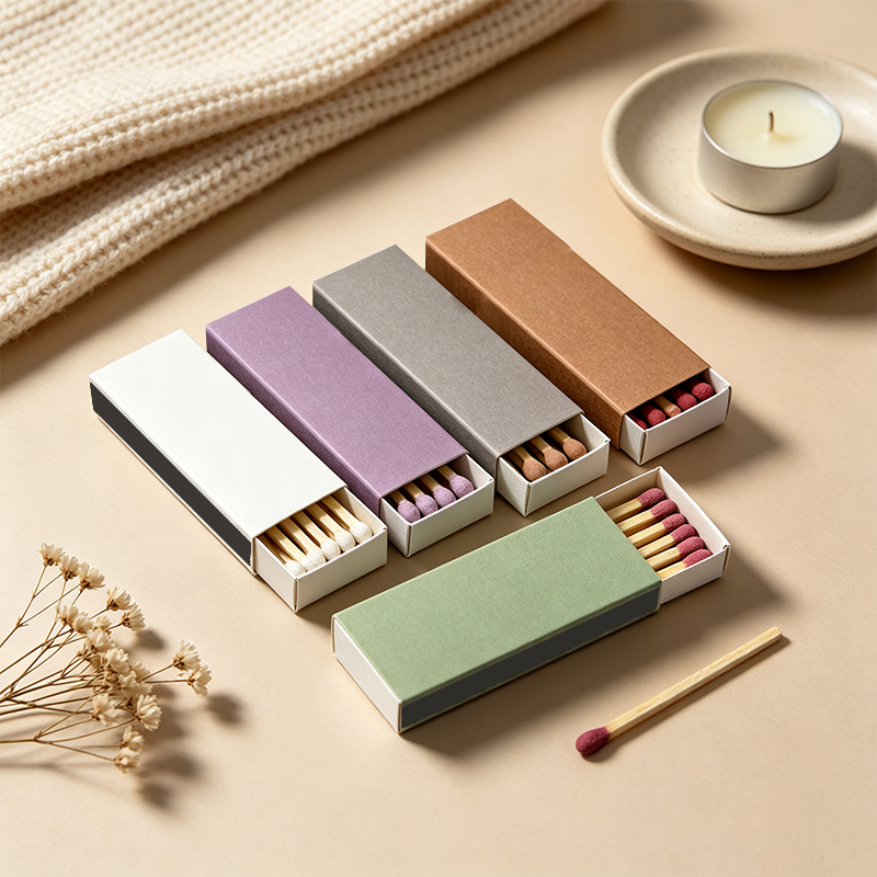 CouldNook Plain Matchbox with Wooden Matches Minimal Home Accent