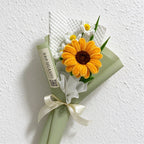 Artificial Flower Bouquet with Textured Petals and Wrapping