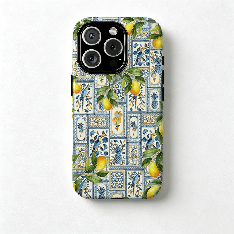 CouldNook Lemon Pattern Phone Case - Fresh Fruit Print Cover