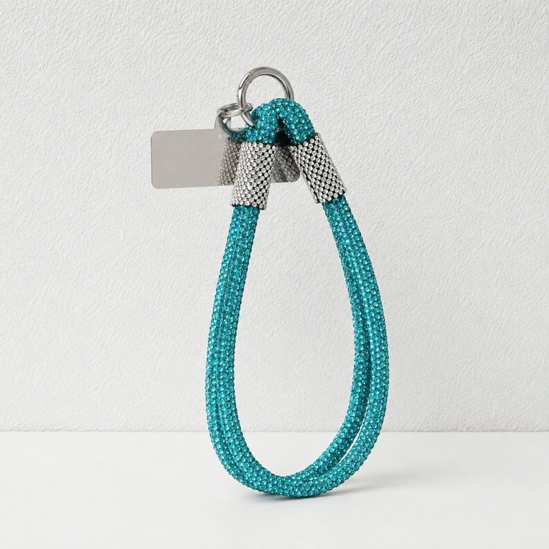 CouldNook Double Strand Rhinestone Phone Wrist Strap - Metal Tether