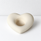 CouldNook Heart Tealight Candle Holder - Rounded Ceramic