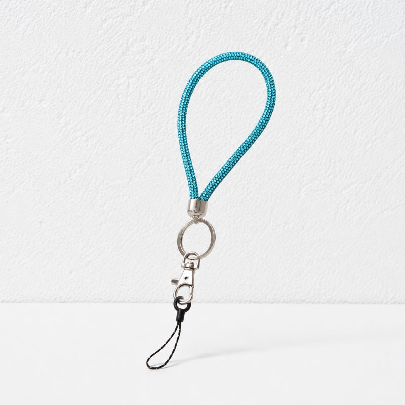 CouldNook Rhinestone Wrist Lanyard Strap - Keyring and Clasp