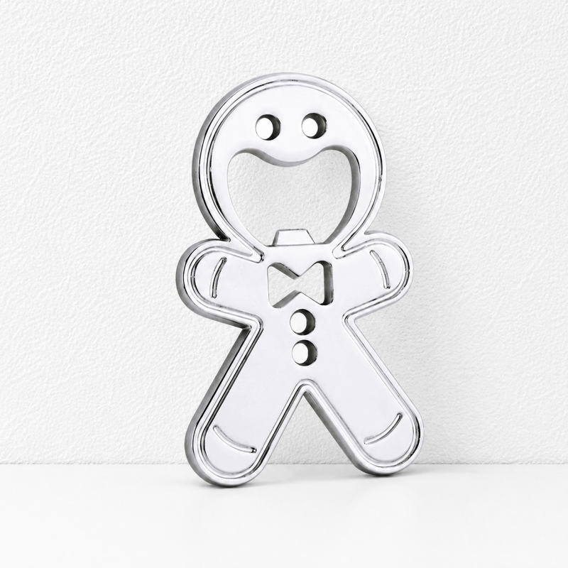 CouldNook Gingerbread Man Bottle Opener - Magnetic Fridge Storage