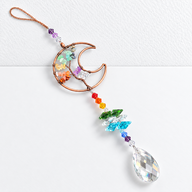 Tree of Life Hanging Glass Suncatcher
