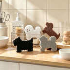 CloudNook 4PCS Dog‑Shaped Dish Sponge‑Cute Kitchen Cleaning Scrub