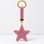 CouldNook Star Keychain - Raised Rhinestone Shape and Matching Decorative Strap