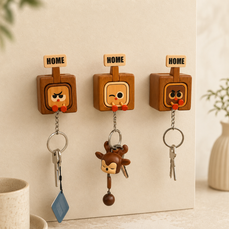 CouldNook Wooden Magnetic Key Holder - HOME Character Designs