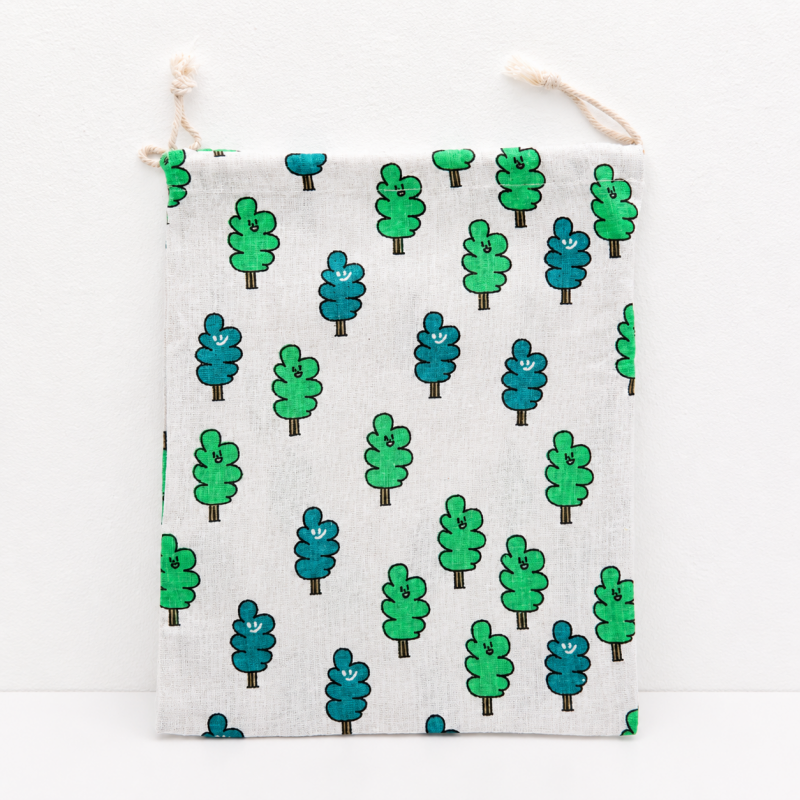 CouldNook Printed Drawstring Storage Bag - Three Size Choices
