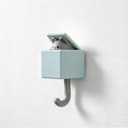 CouldNook Animal Wall Hook - Peeking Character and Curved Hanging Arm