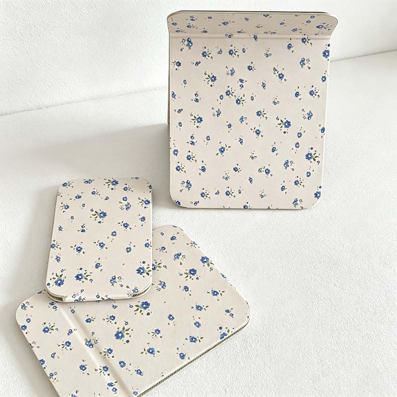 CouldNook Folding Tabletop Mirror - Floral Character Cover Options