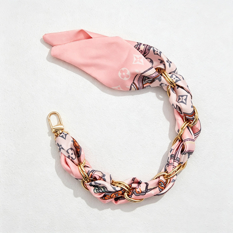CouldNook Rose Scarf Phone Wrist Strap - Relaxed Braided Loop