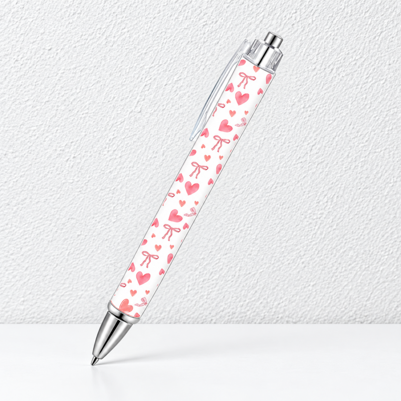 CouldNook Illustrated Ballpoint Pen - Clear Shell and Decorative Paper Insert