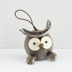 CouldNook Animal Face Seed Shell Bag Charm - Loop Clasp Attachment