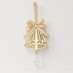 CouldNook Christmas Iron Hanging Ornament - Cutout Shapes and Ribbon Bow