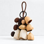 CouldNook Natural Seed Shell Chime - Beads and Braided Loop