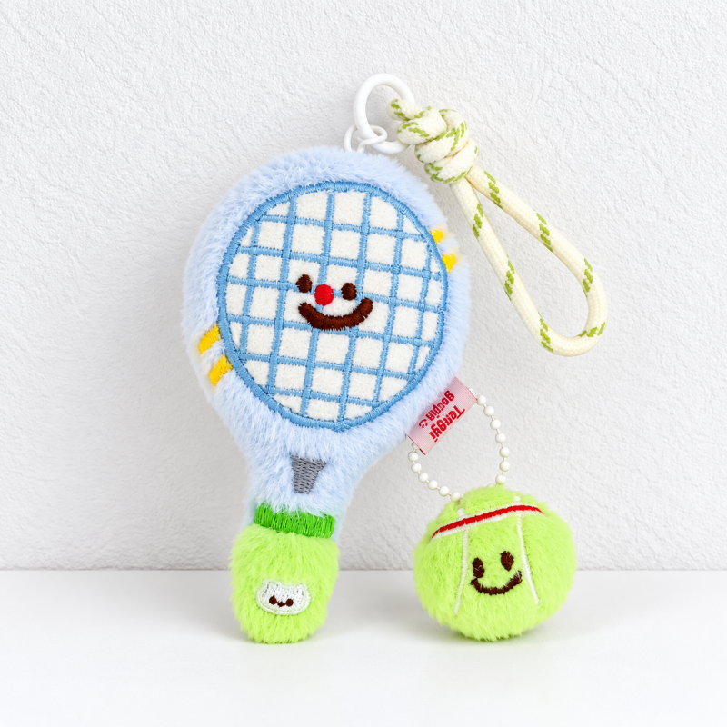 CouldNook Sports-themed Accessory - Plush Rackets and Playful Ball Character Designs