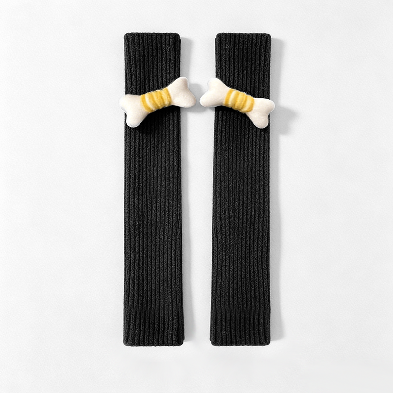 CouldNook Bow Pom Slouch Socks - Playful Sneaker Accent