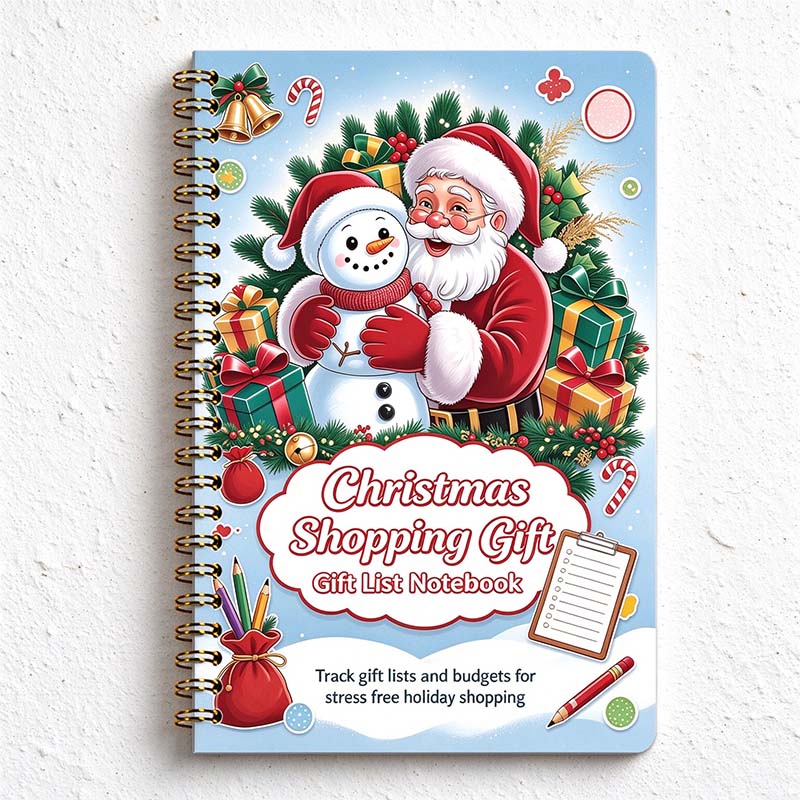 CouldNook Christmas Shopping Planner - Spiral Binding And Gift Budget Pages
