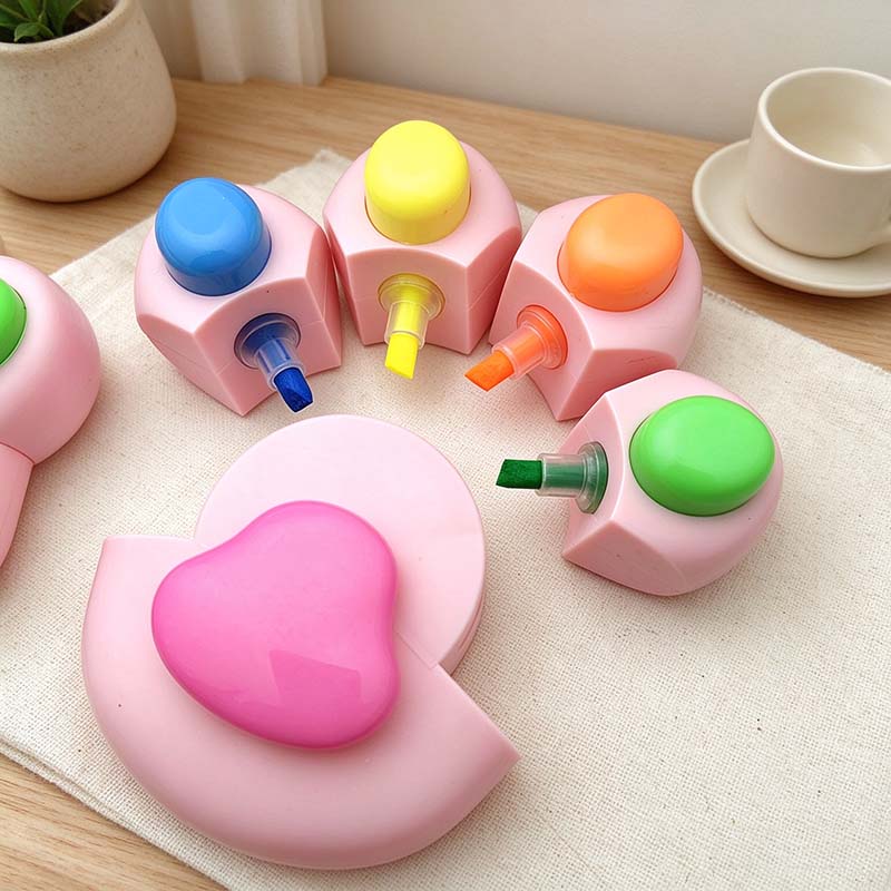 CouldNook Paw Highlighter Set - Removable Color Tips And Rounded Holder