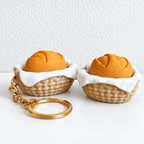 CouldNook Bakery Clicker Keychain - Bread Shapes And Pressable Tops