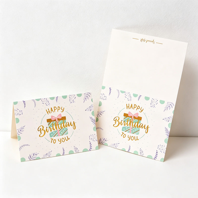 CouldNook Birthday Greeting Card - Pastel Foil Message Designs