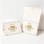 CouldNook Birthday Greeting Card - Pastel Foil Message Designs