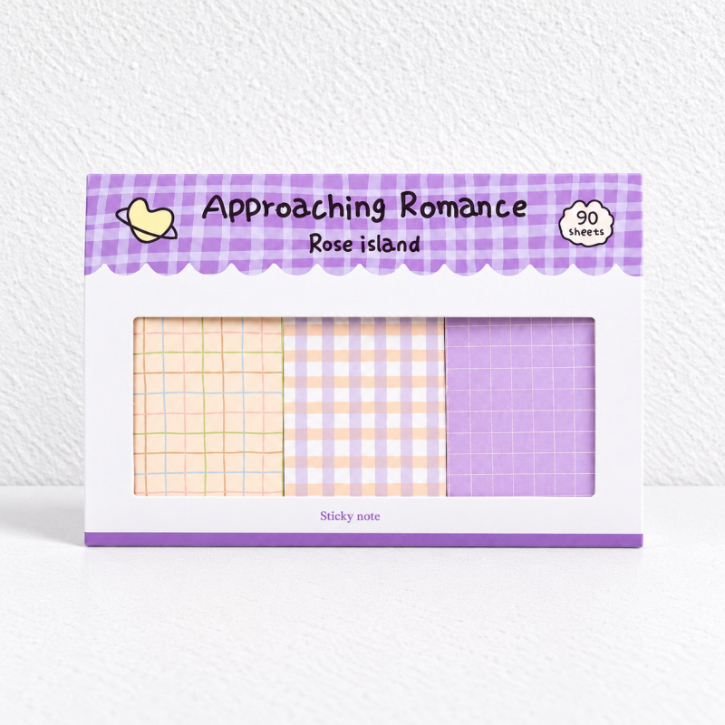 CouldNook Combination Sticky Notes - Coordinated Grid Memo Set