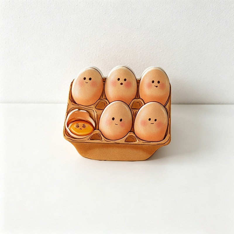 CouldNook 3D Miniature Food Fridge Magnets - Cute Kitchen Decor (Set of 6)