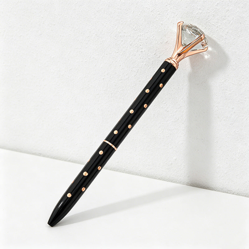CouldNook Pen-Large Diamond Top Twist Retractable Metal Ballpoint Pen Custom Logo Gift Pen for Office Advertising School