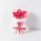 Mini Dried Baby's Breath Flower Bouquet and Soap Rose