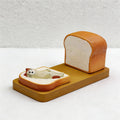 CouldNook Cute Cat & Bread Resin Phone Stand - Kawaii Desk Holder