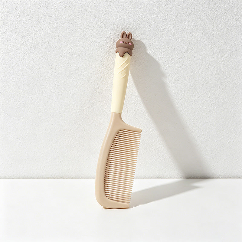 CouldNook Adorable Ice Cream Cone Flat Comb - Kawaii Animal Styling Comb