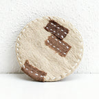 CouldNook Handmade Ramie Patchwork Coaster - Vintage Zen Tea & Coffee Mat