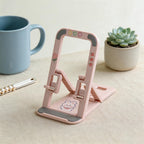 CouldNook Cute Foldable Phone Stand - Adjustable Desk Holder with DIY Stickers